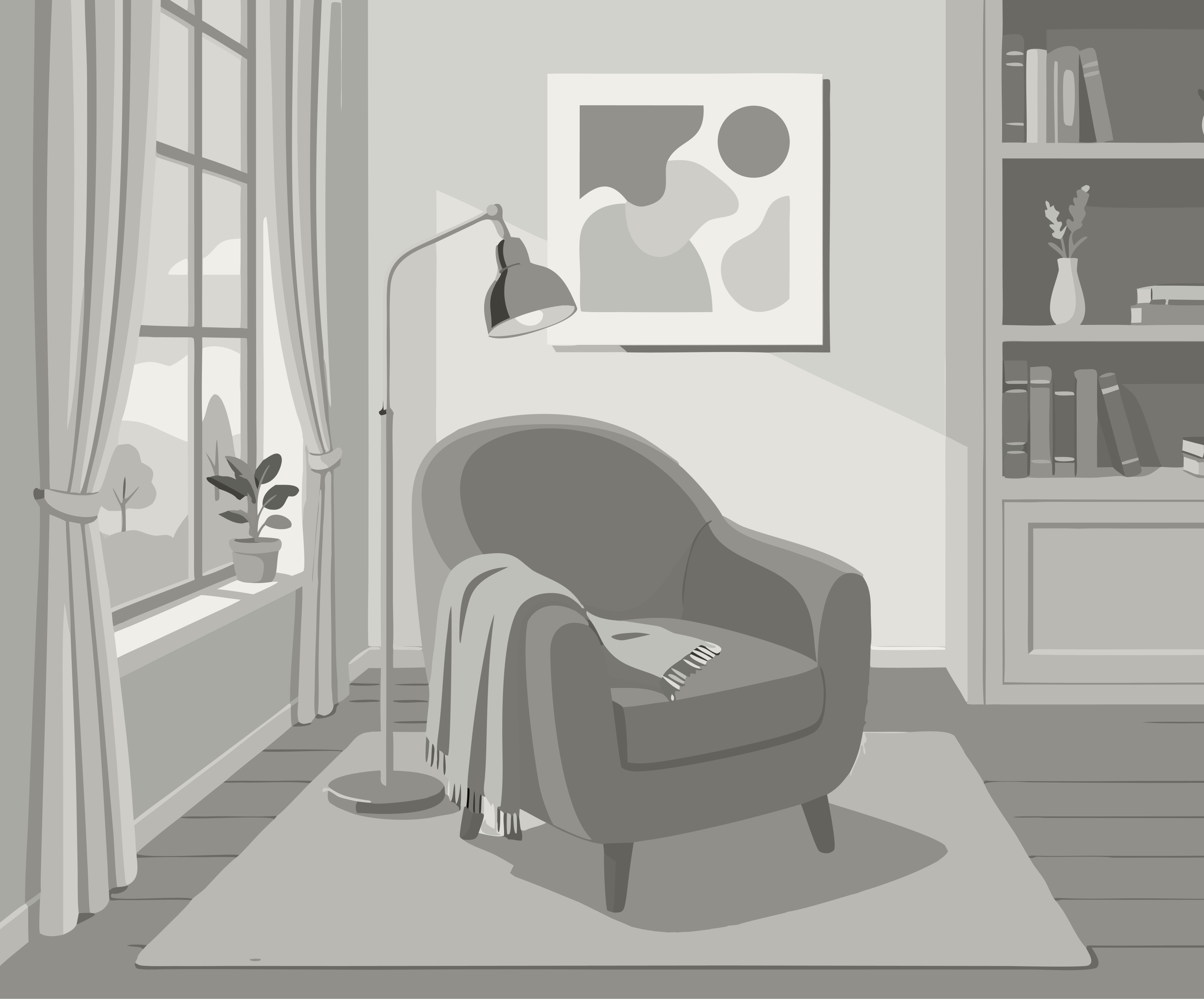 Apartamento de 4 dormitorios con balcón